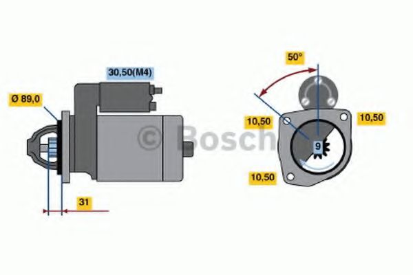 Imagine starter BOSCH 0 001 368 001