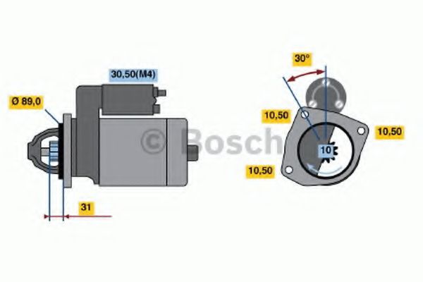 Imagine starter BOSCH 0 001 368 081