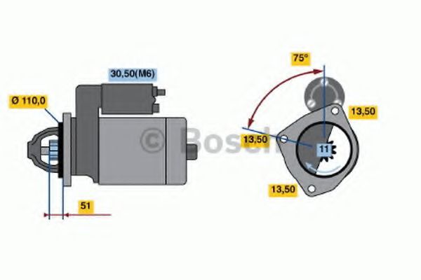 Imagine starter BOSCH 0 001 372 007