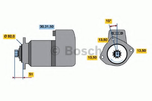 Imagine starter BOSCH 0 001 416 079