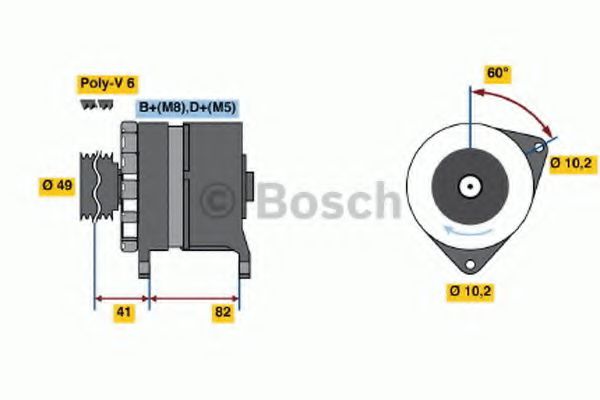 Imagine Generator / Alternator BOSCH 0 120 468 005