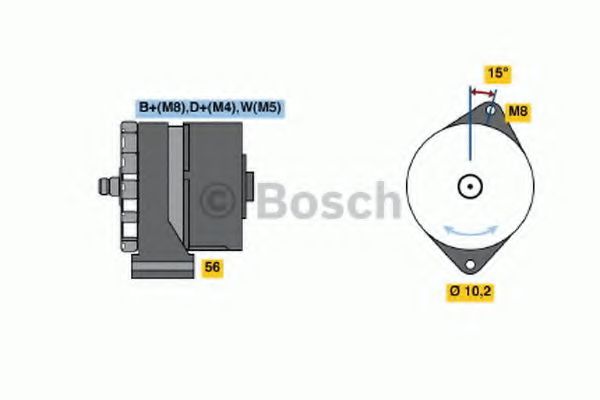 Generator / Alternator BOSCH 0 120 469 850
