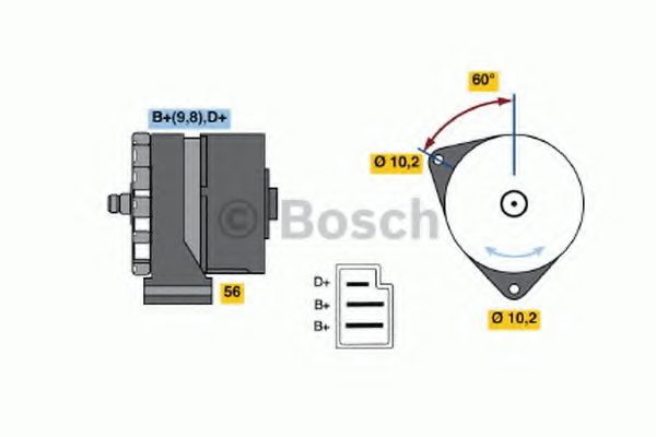 Imagine Generator / Alternator BOSCH 0 120 489 025