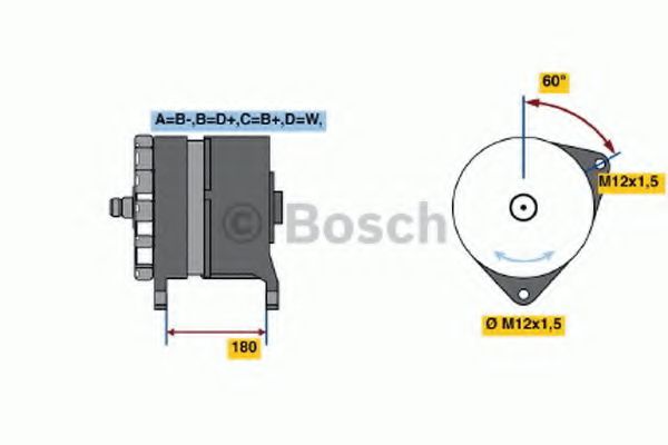 Imagine Generator / Alternator BOSCH 0 120 689 504