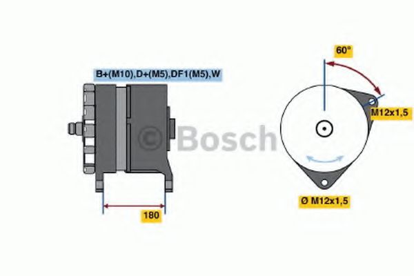 Imagine Generator / Alternator BOSCH 0 120 689 544