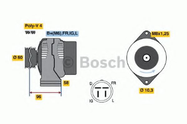 Imagine Generator / Alternator BOSCH 0 123 315 020