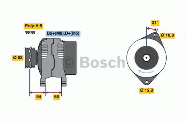 Imagine Generator / Alternator BOSCH 0 124 415 015