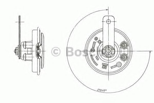 Imagine Claxon BOSCH 0 320 043 028