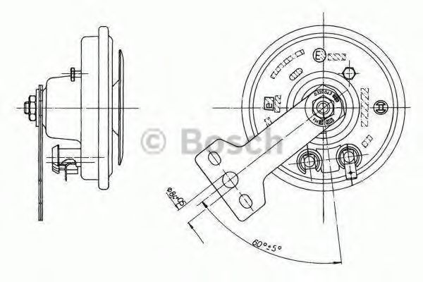 Imagine Claxon BOSCH 0 320 043 030