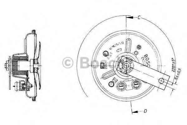 Imagine Claxon BOSCH 0 320 146 101