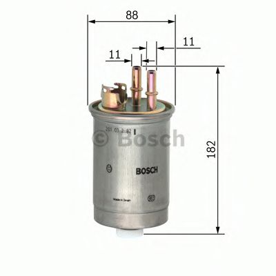 Imagine filtru combustibil BOSCH 0 450 906 452