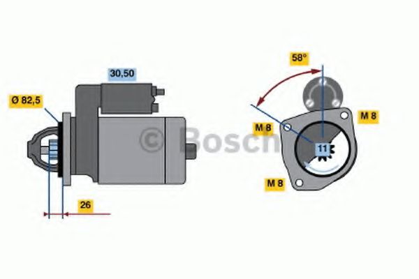 Imagine starter BOSCH 0 986 010 290