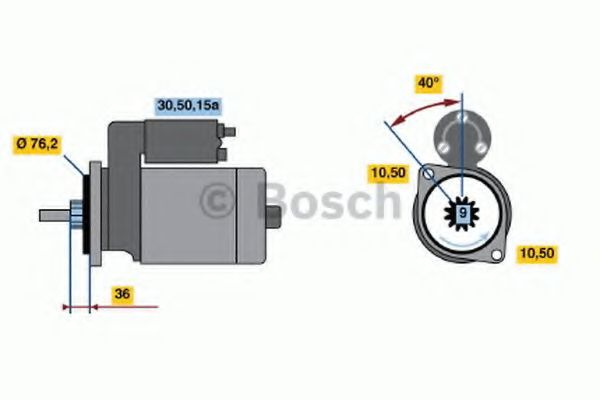 Imagine starter BOSCH 0 986 010 370