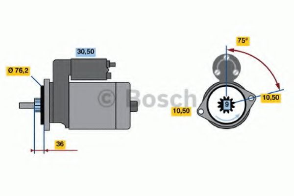 Imagine starter BOSCH 0 986 010 810