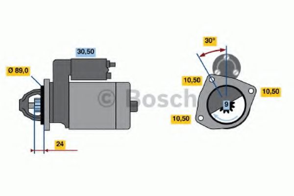 Imagine starter BOSCH 0 986 011 030