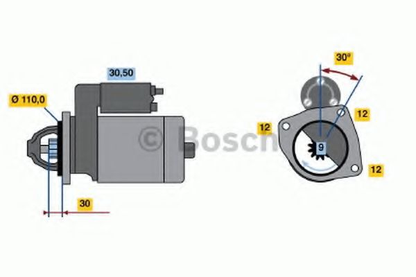 Imagine starter BOSCH 0 986 011 060