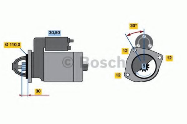 Imagine starter BOSCH 0 986 011 080