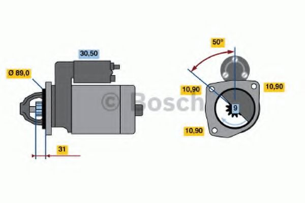 Imagine starter BOSCH 0 986 011 200