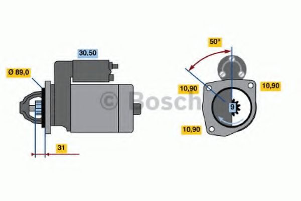 Imagine starter BOSCH 0 986 011 270