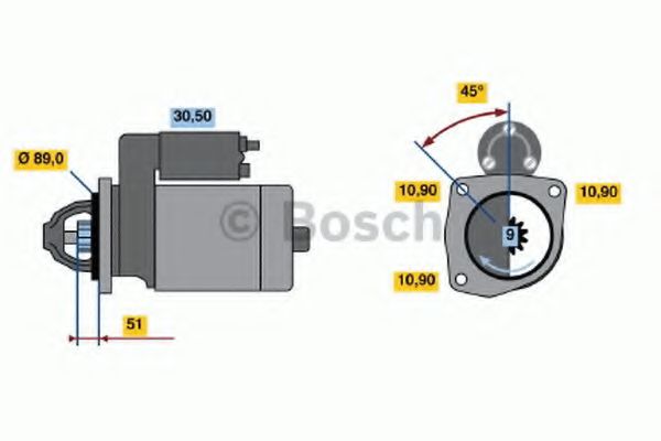 Imagine starter BOSCH 0 986 011 280