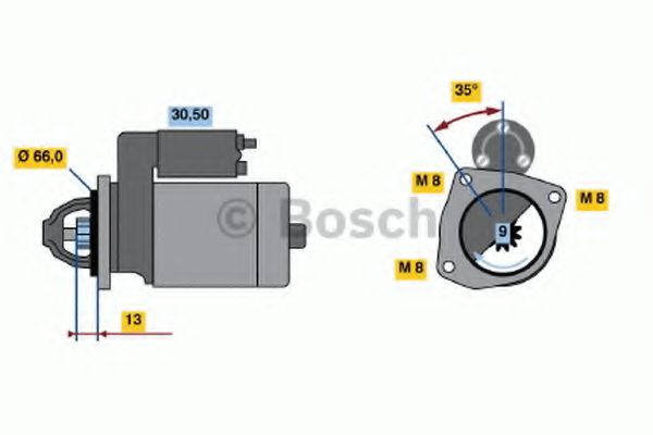 Imagine starter BOSCH 0 986 011 810