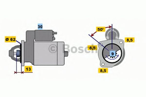 Imagine starter BOSCH 0 986 011 941