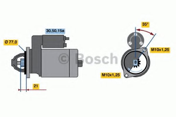 Imagine starter BOSCH 0 986 012 171