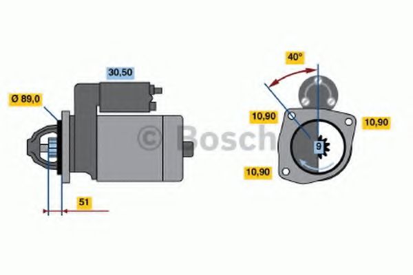 Imagine starter BOSCH 0 986 012 940