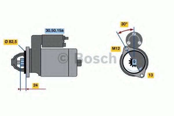 Imagine starter BOSCH 0 986 013 340