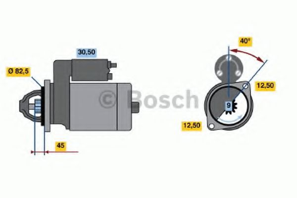 Imagine starter BOSCH 0 986 013 350