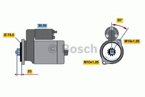 Imagine starter BOSCH 0 986 013 521