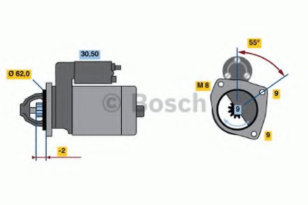 Imagine starter BOSCH 0 986 013 850