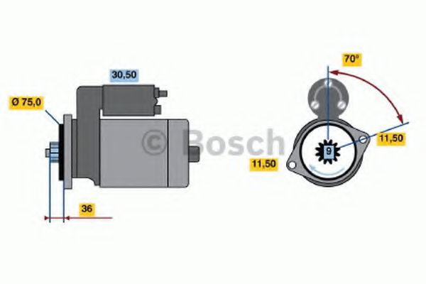 Imagine starter BOSCH 0 986 014 061