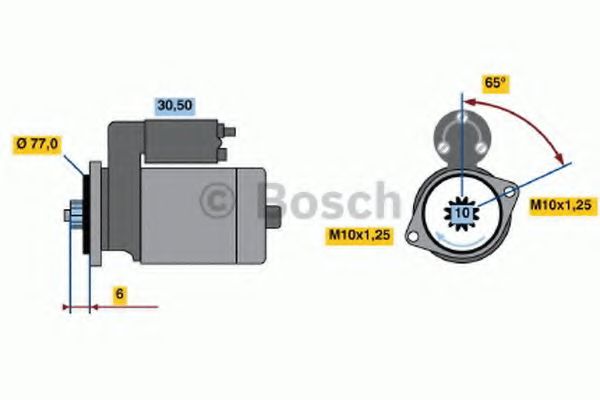 Imagine starter BOSCH 0 986 014 141