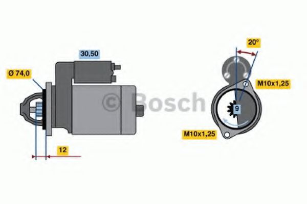 Imagine starter BOSCH 0 986 014 531