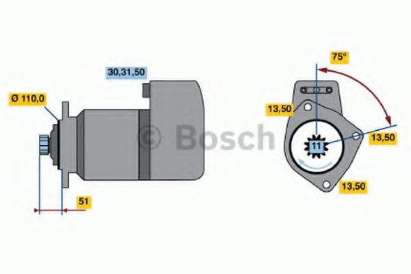 Imagine starter BOSCH 0 986 014 560