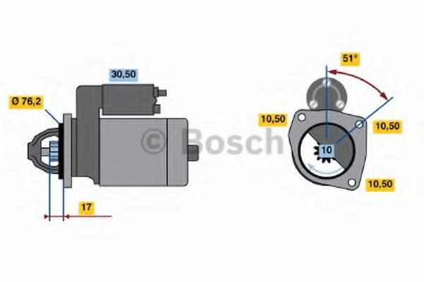 Imagine starter BOSCH 0 986 014 600