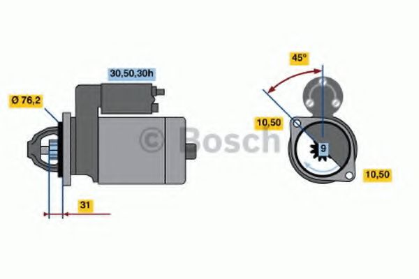 Imagine starter BOSCH 0 986 014 890