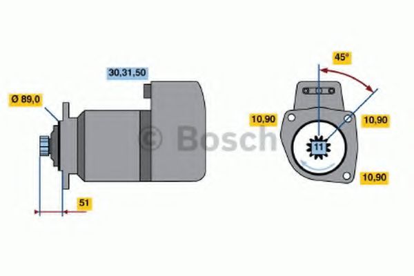 Imagine starter BOSCH 0 986 014 920