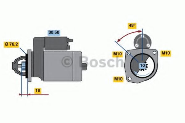 Imagine starter BOSCH 0 986 015 090