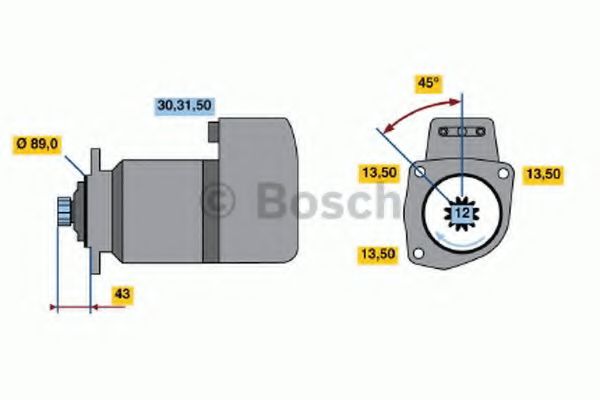 Imagine starter BOSCH 0 986 015 670