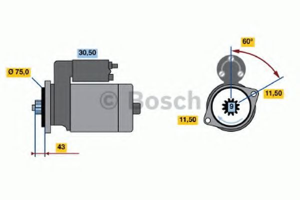 Imagine starter BOSCH 0 986 015 721