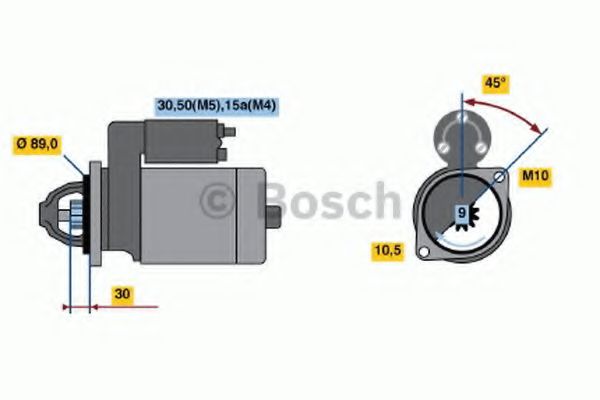 Imagine starter BOSCH 0 986 015 740