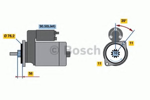 Imagine starter BOSCH 0 986 016 700