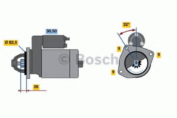 Imagine starter BOSCH 0 986 017 010