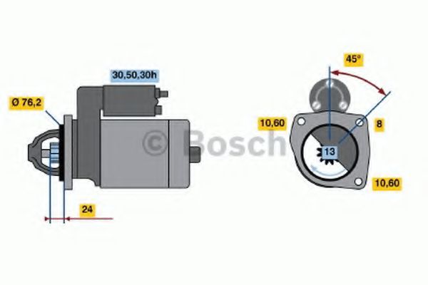Imagine starter BOSCH 0 986 017 180