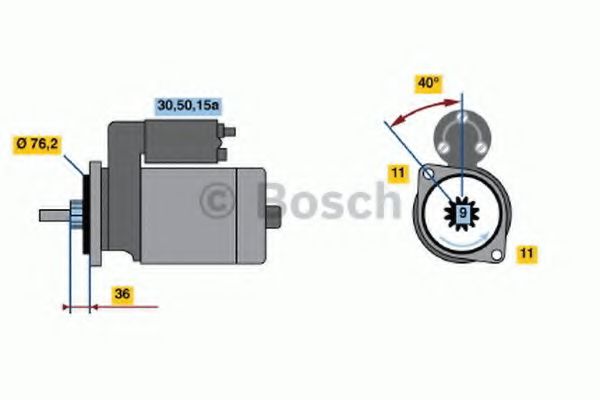 Imagine starter BOSCH 0 986 018 200