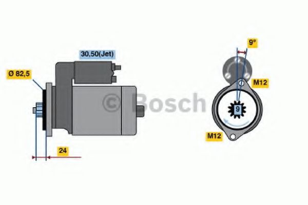 Imagine starter BOSCH 0 986 018 380