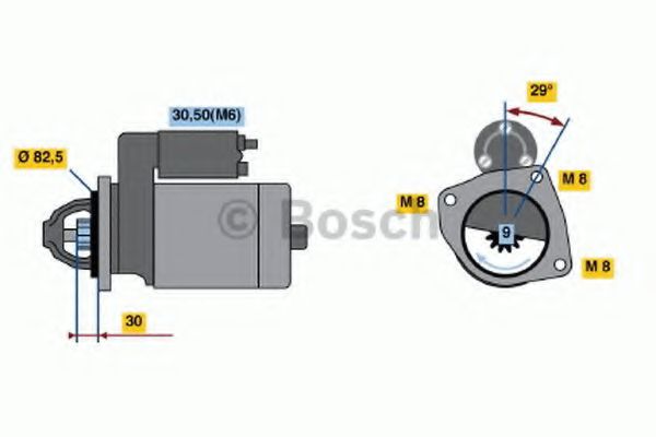 Imagine starter BOSCH 0 986 018 490