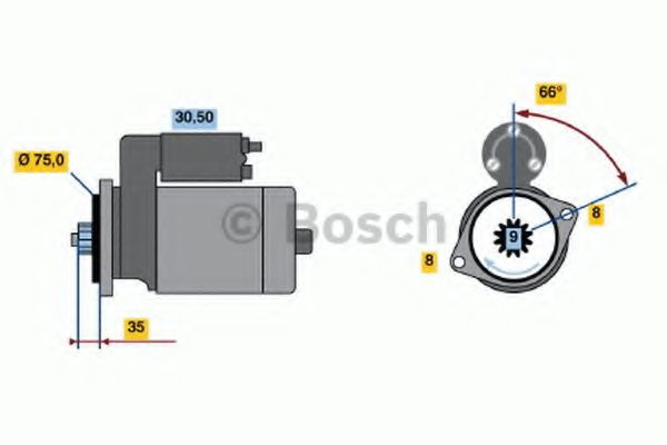 Imagine starter BOSCH 0 986 018 551